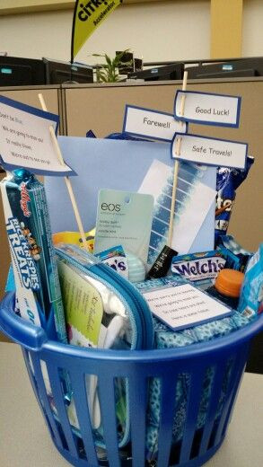 Best ideas about Last Day Of Work Gift Ideas
. Save or Pin Coworker t basket My friend and I made this basket for Now.