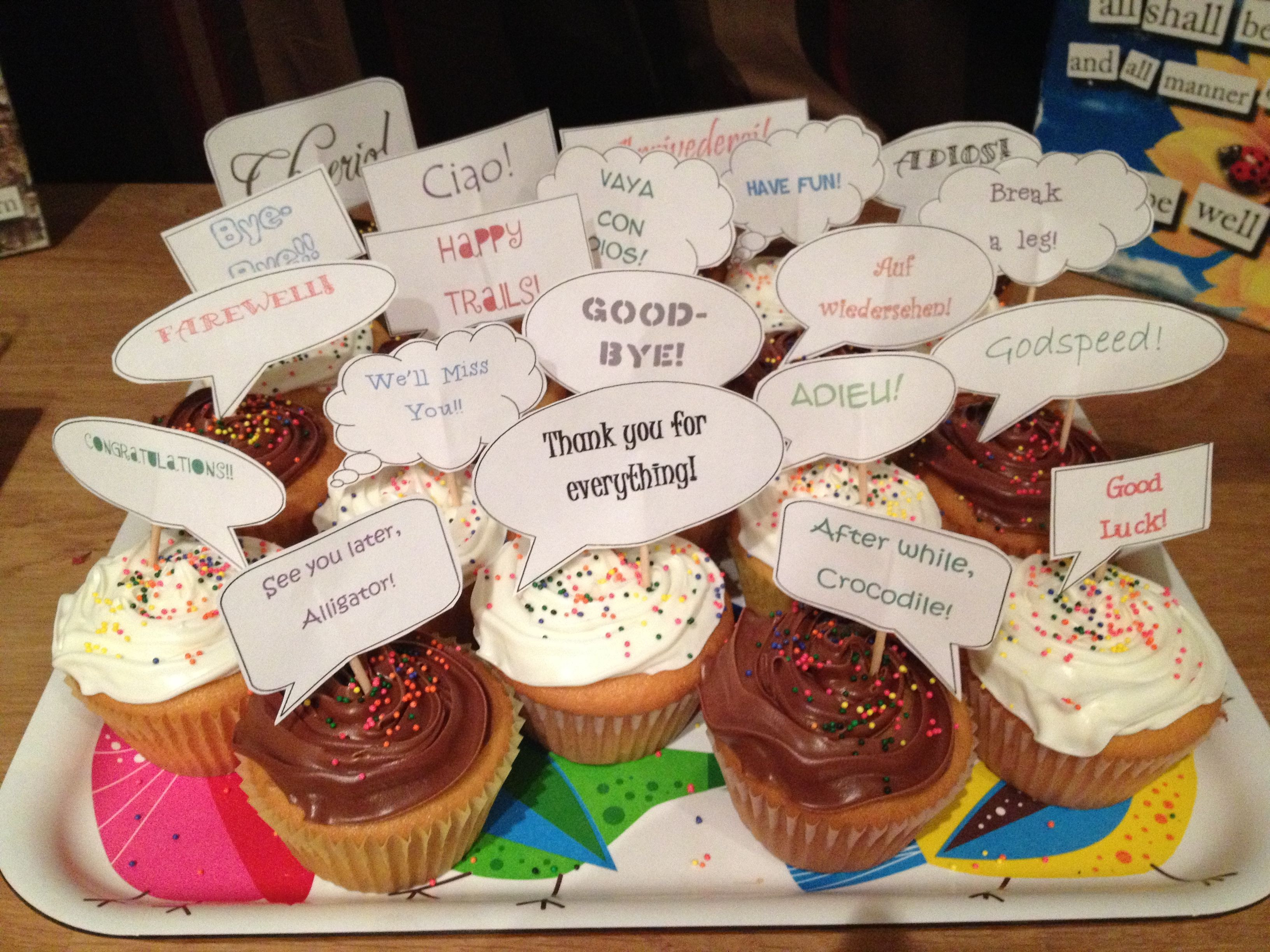Best ideas about Last Day Of Work Gift Ideas
. Save or Pin Cupcakes for a coworkers last day of work Now.