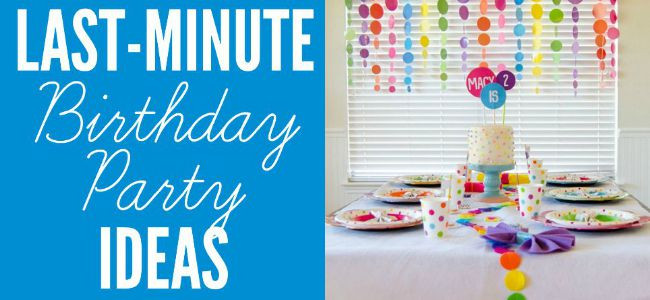 Best ideas about Last Minute Birthday Gift Ideas
. Save or Pin Last Minute Party Ideas Design Dazzle Now.