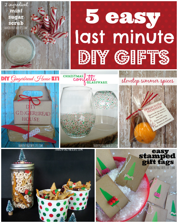 Best ideas about Last Minute DIY Gifts
. Save or Pin 5 Easy Last Minute Gifts to DIY Now.