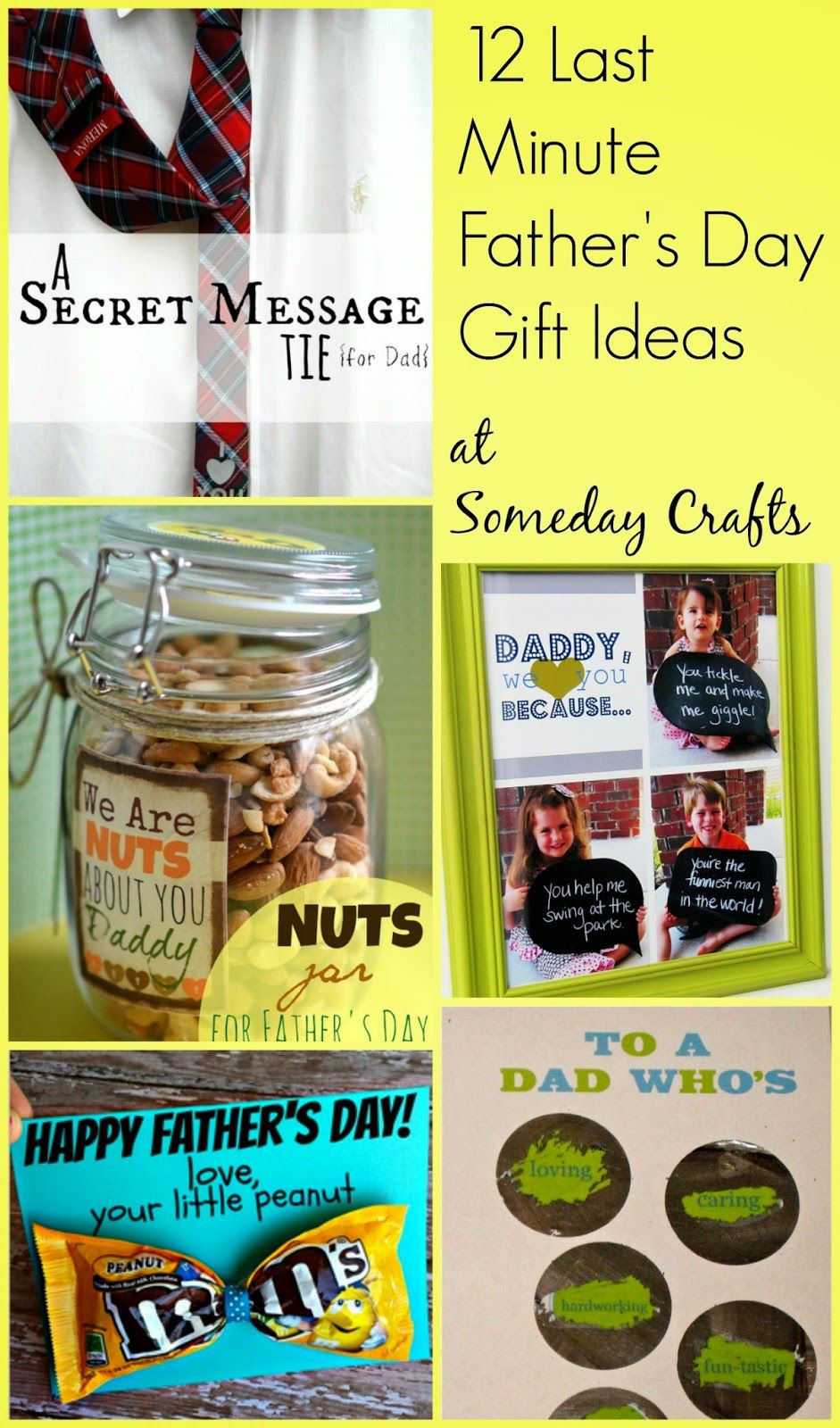 Best ideas about Last Minute Gift Ideas For Dad
. Save or Pin Someday Crafts 12 Last Minute Father s Day Gifts Now.