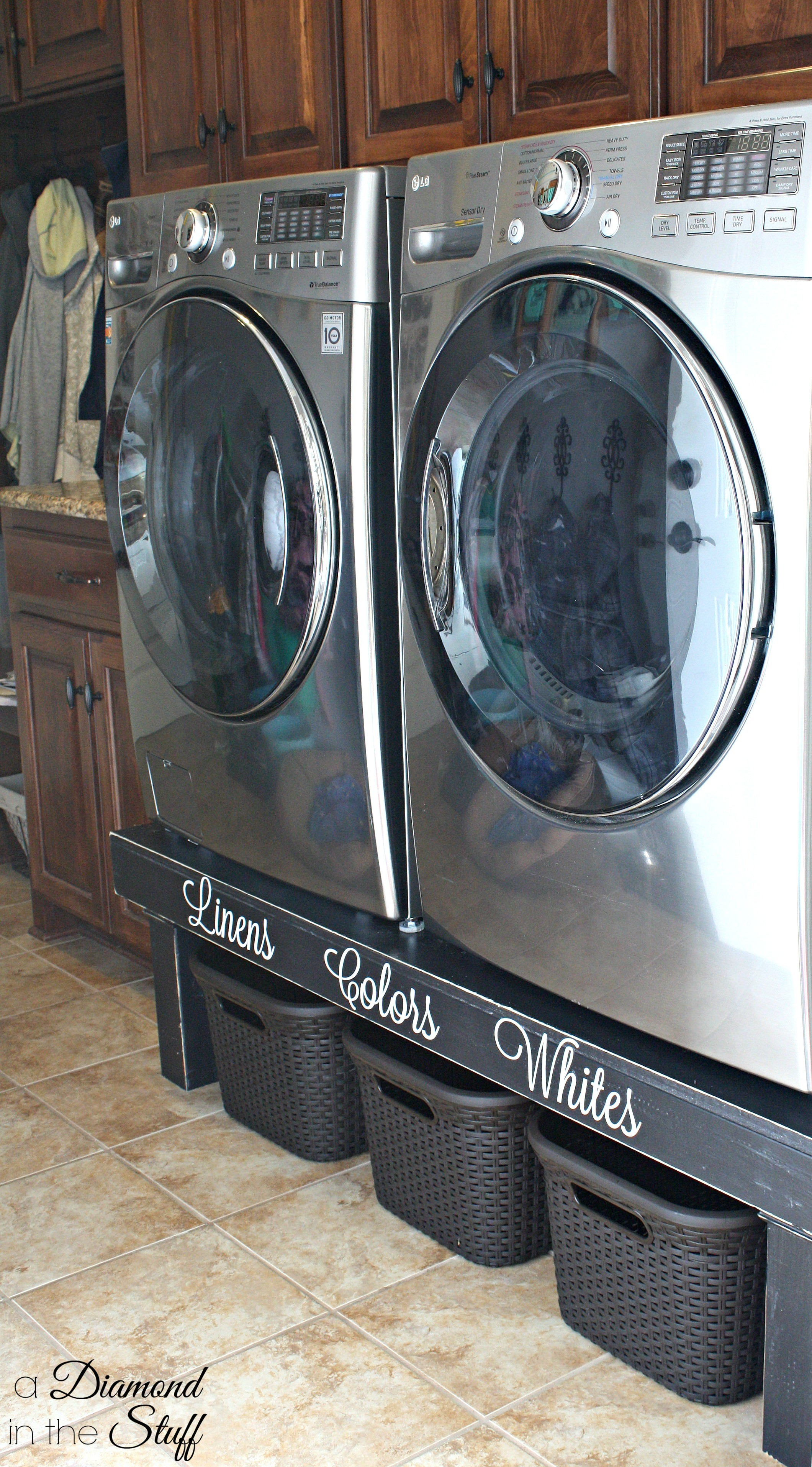 Best ideas about Laundry Pedestal DIY
. Save or Pin DIY Washer & Dryer Pedestal Now.