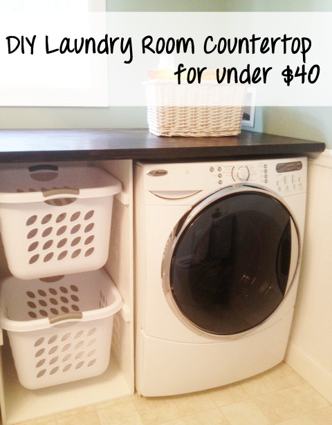 Best ideas about Laundry Room Countertop DIY
. Save or Pin Mommy Monday – DIY Washer & Dryer Counter Top for under Now.