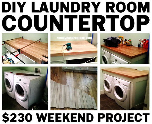 Best ideas about Laundry Room Countertop DIY
. Save or Pin DIY Laundry Room Countertop Over Washer Dryer Now.