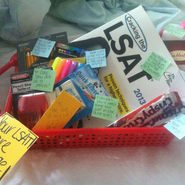 Best ideas about Law School Gift Ideas
. Save or Pin LSAT care package Made with love DIY Now.
