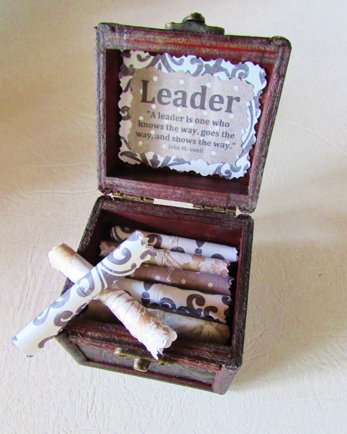 Best ideas about Leadership Gift Ideas
. Save or Pin Leadership Gift for Boss Wood chest with by FlirtyCreations Now.