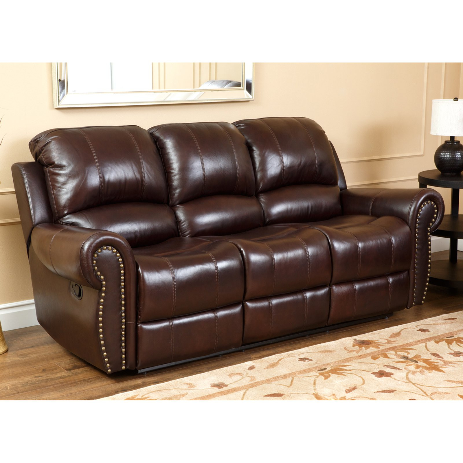 Best ideas about Leather Recliners Sofa Sets
. Save or Pin Abbyson Lexington Dark Burgundy Italian Leather Reclining Now.