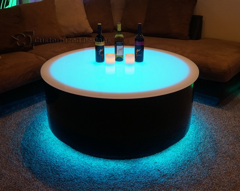 Best ideas about Led Coffee Table
. Save or Pin Round Cubix LED Lighted Table LED Furniture Now.