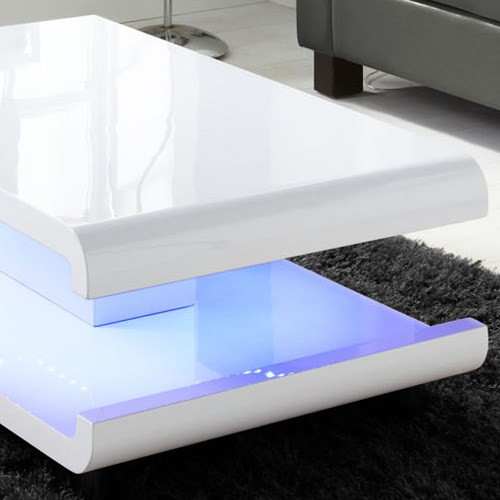 Best ideas about Led Coffee Table
. Save or Pin GRADE A1 Tiffany White High Gloss Coffee Table with LED Now.