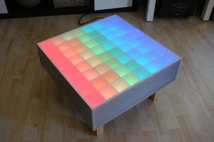 Best ideas about Led Coffee Table
. Save or Pin 64 RGB LED Color Table Hacked Gad s – DIY Tech Blog Now.