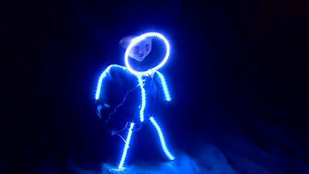 Best ideas about Led Stick Figure Costume DIY
. Save or Pin Toddler’s LED Light Stick Figure Halloween Costume Goes Now.