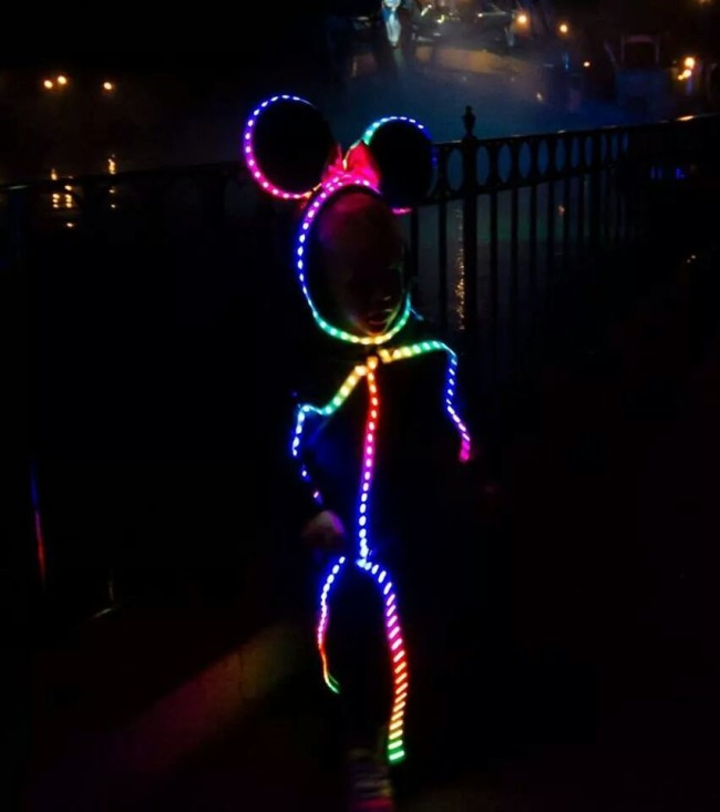 Best ideas about Led Stickman Costume DIY
. Save or Pin This little girl’s Minnie Mouse LED stick figure suit puts Now.