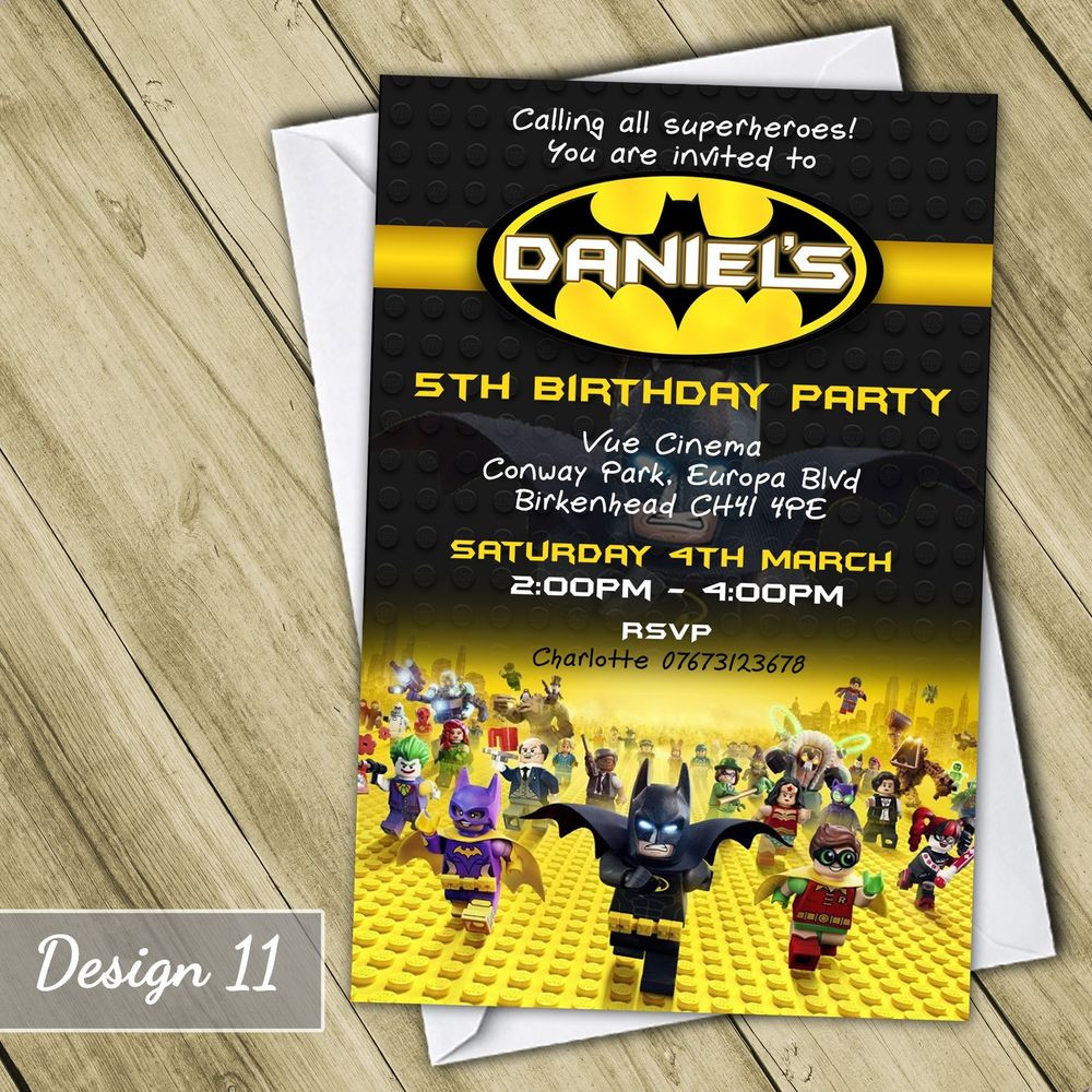 Best ideas about Lego Batman Birthday Invitations
. Save or Pin Lego Batman Movie Personalised Party Invitations Birthday Now.