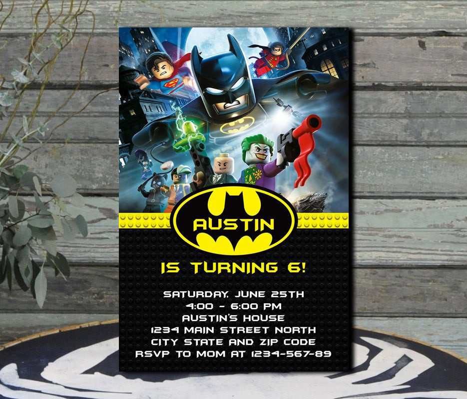 Best ideas about Lego Batman Birthday Party Invitations
. Save or Pin Batman Lego Batman Lego Invitation Batman Lego Birthday Now.