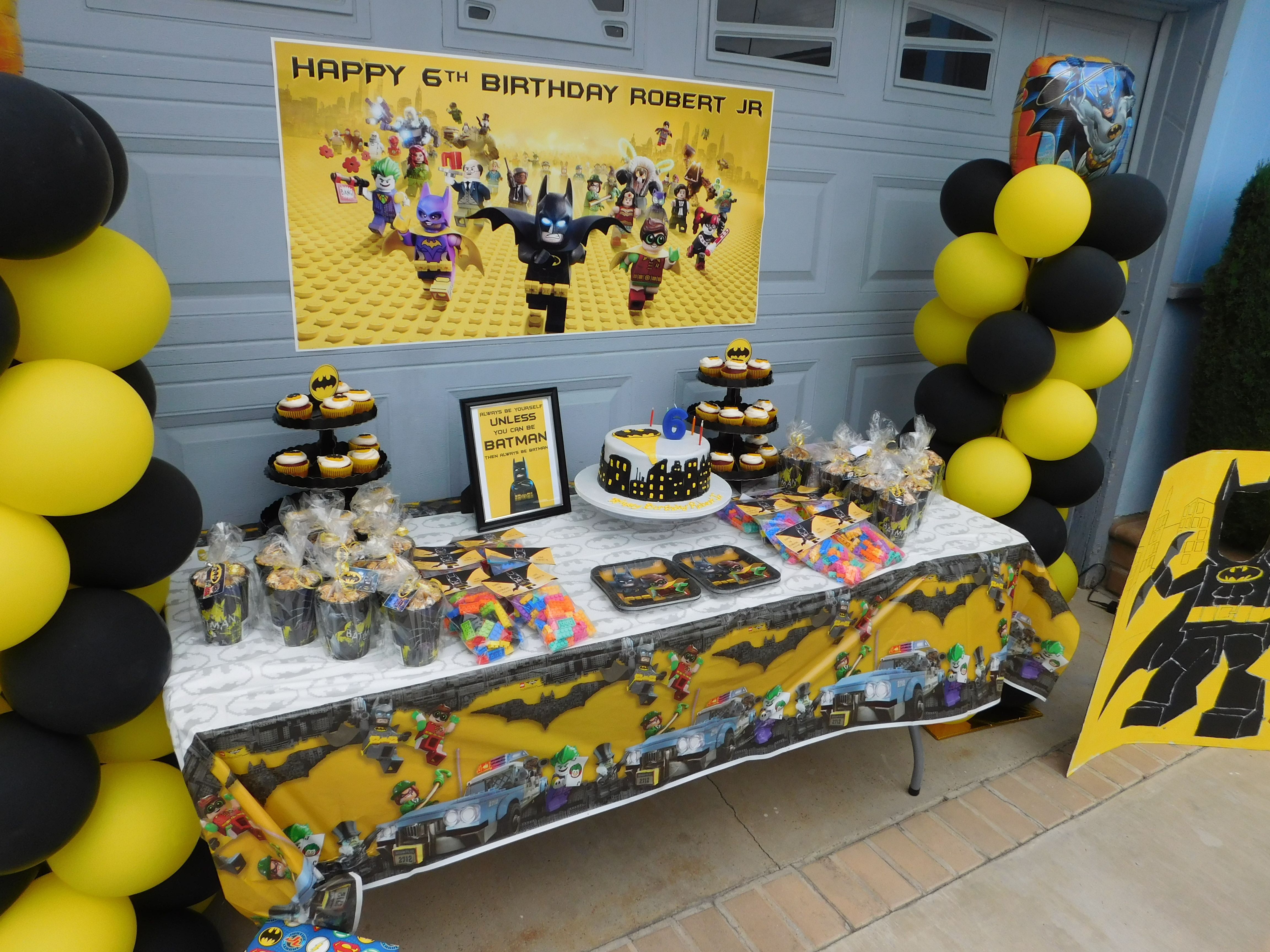 Best ideas about Lego Batman Birthday Party Supplies
. Save or Pin LEGO BATMAN BIRTHDAY PARTY CAKE FAVOR TABLE Now.