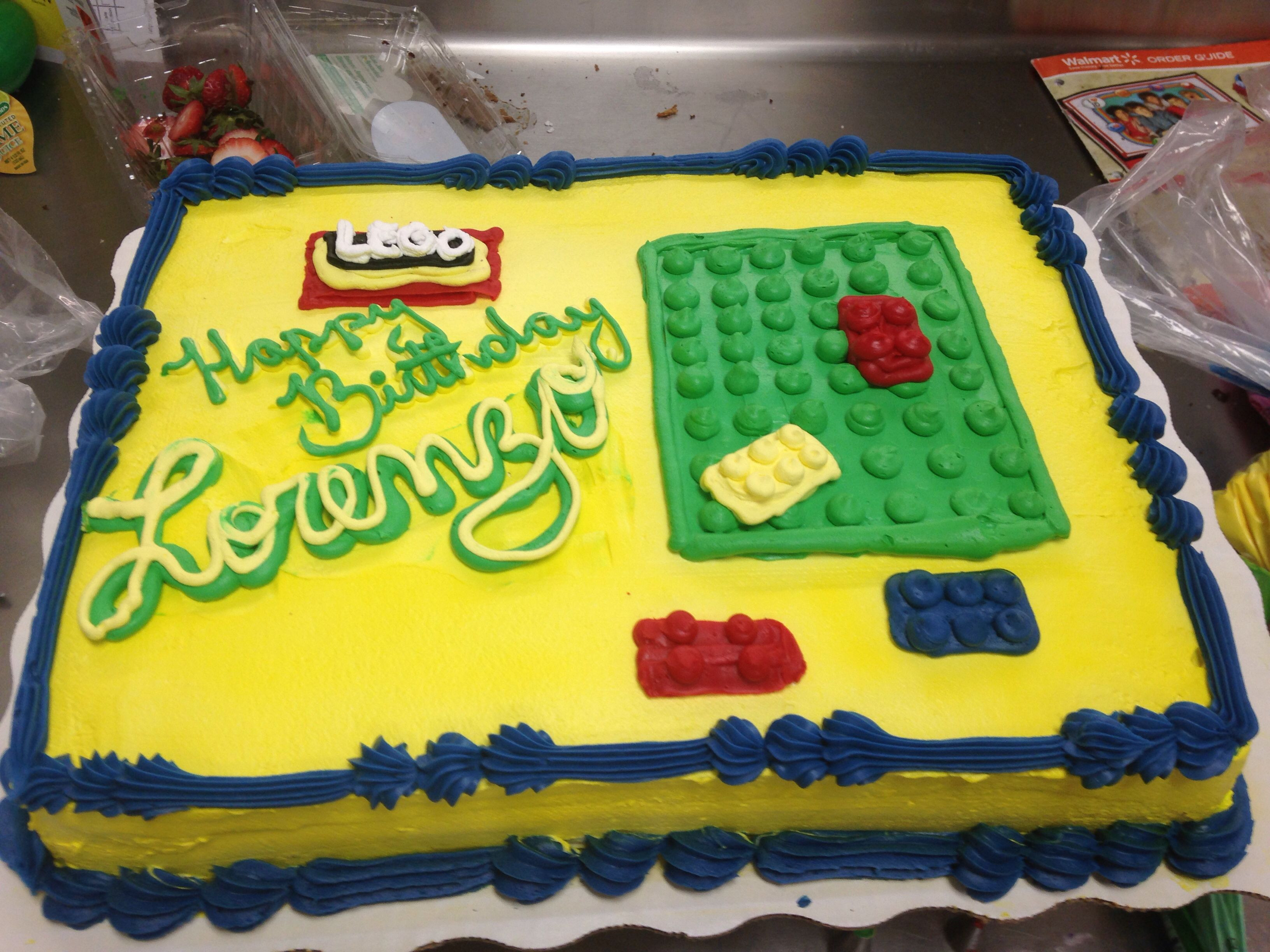 Best ideas about Lego Birthday Cake Walmart
. Save or Pin Lego cake Whipcream buttercream cake Walmart cake Now.