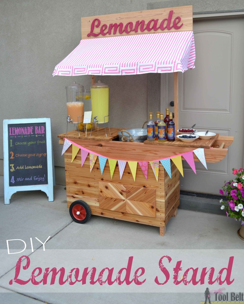 Best ideas about Lemonade Stand DIY
. Save or Pin DIY Lemonade Stand with Wheels Her Tool Belt Now.