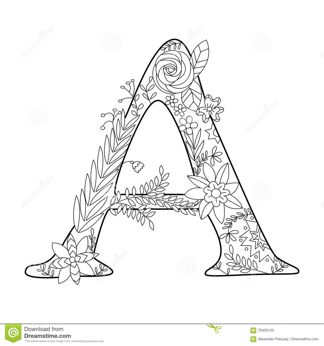 Best ideas about Letter G Coloring Pages For Teens
. Save or Pin Letter A Coloring Book For Adults Vector Stock Vector Now.