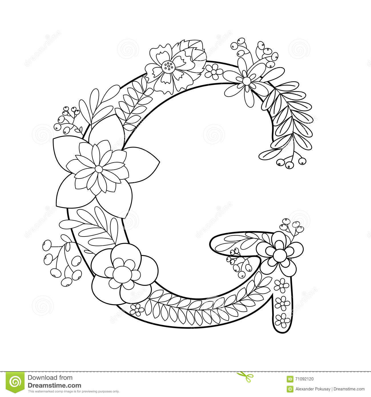 Best ideas about Letter G Coloring Pages For Teens
. Save or Pin Letter G Coloring Book For Adults Vector Stock Vector Now.