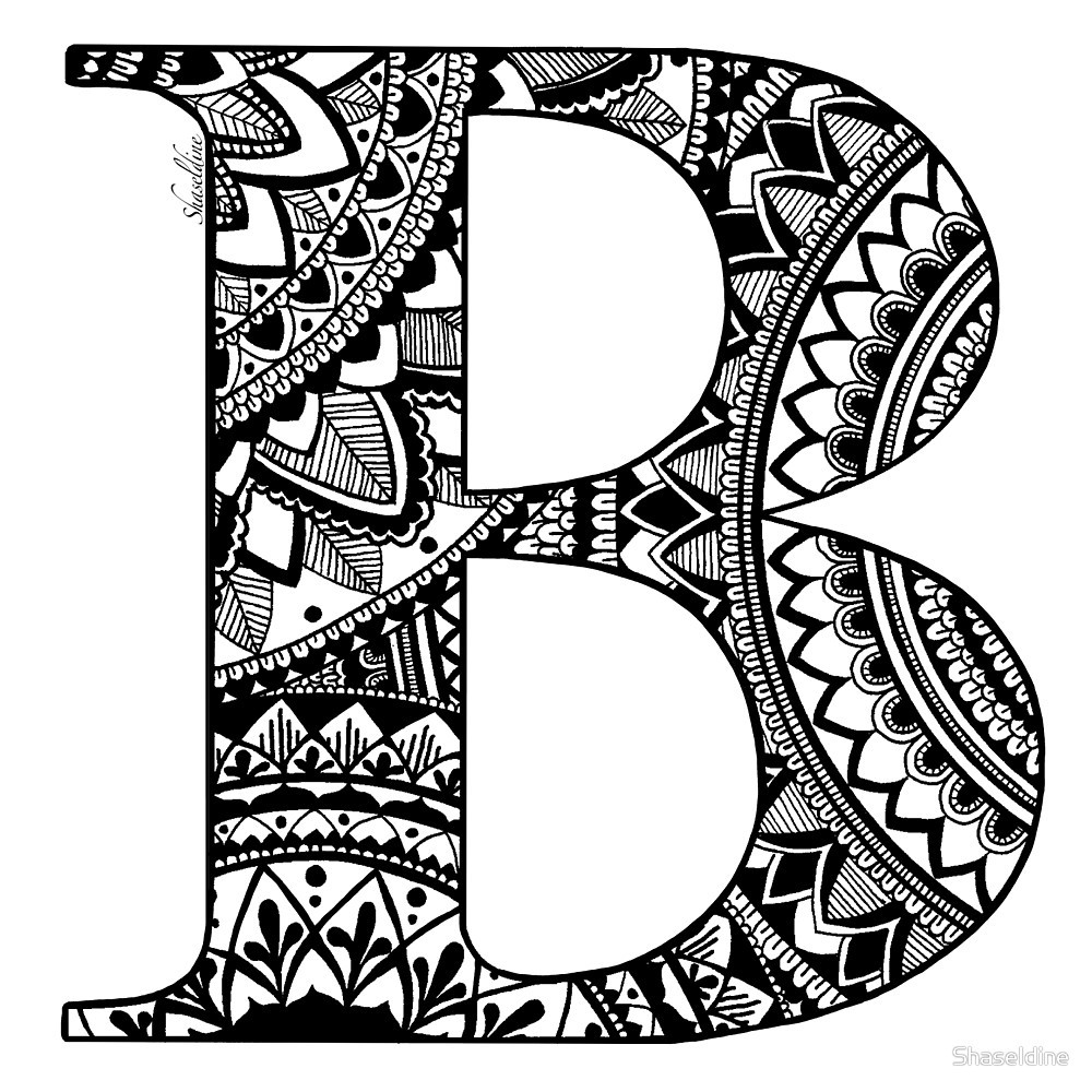 Best ideas about Letter G Coloring Pages For Teens
. Save or Pin "Mandala Letter B" by Shaseldine Now.