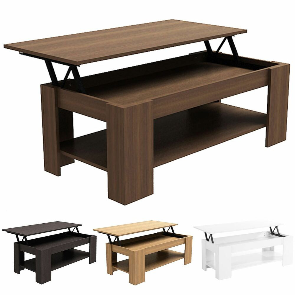 Best ideas about Lift Up Coffee Table
. Save or Pin MODERN LIFT UP EASY STORAGE COFFEE WOODEN ESPRESSO TABLE Now.