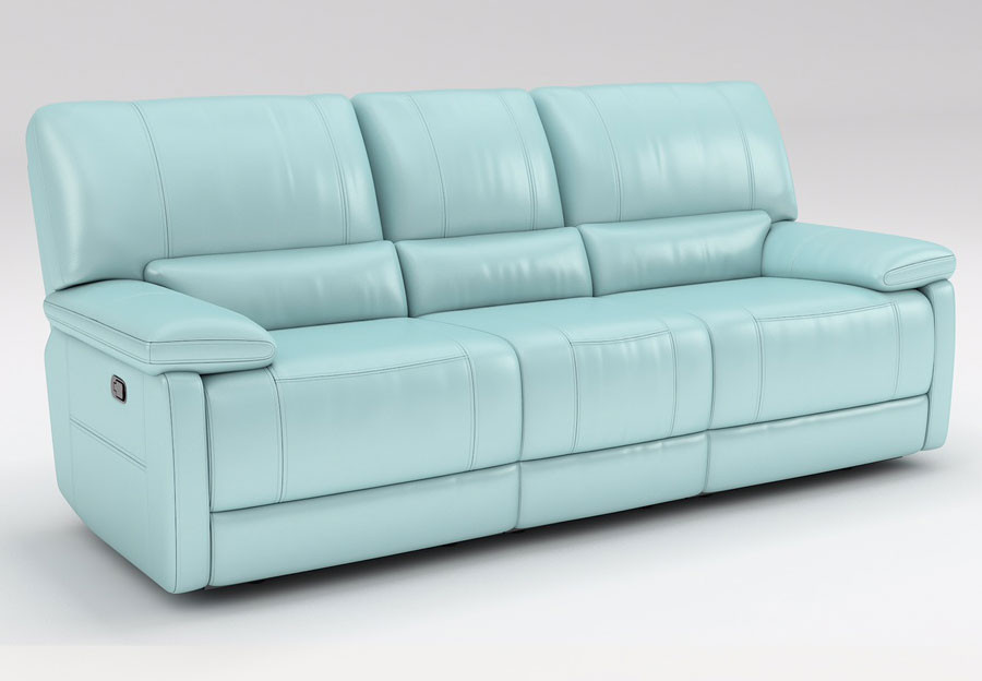 Best ideas about Light Blue Leather Sofa
. Save or Pin Kuka Maui Light Blue Reclining Sofa and Reclining Console Now.