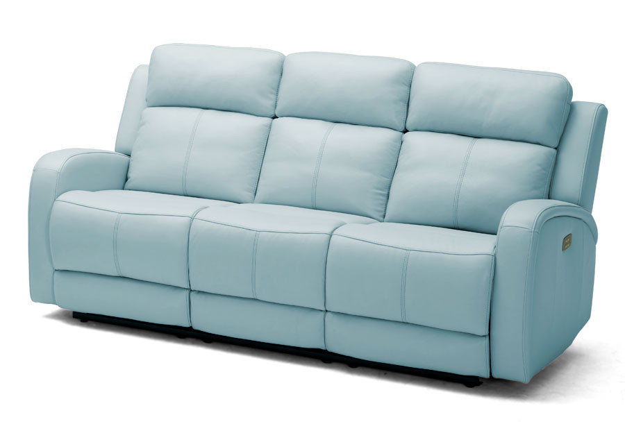 Best ideas about Light Blue Leather Sofa
. Save or Pin Kuka Milano Light Blue Reclining Sofa Leather Match Now.