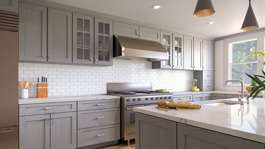 Best ideas about Light Grey Kitchen Cabinets
. Save or Pin Buy Nova Light Gray RTA Ready to Assemble Kitchen Now.