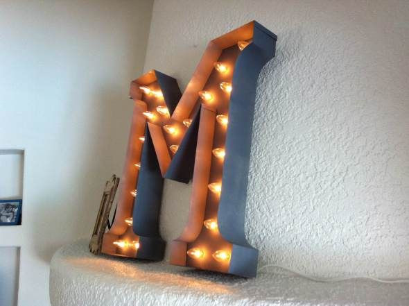 Best ideas about Light Up Letters DIY
. Save or Pin DIY Light up Letters Marquee Letters Says under $100 Now.