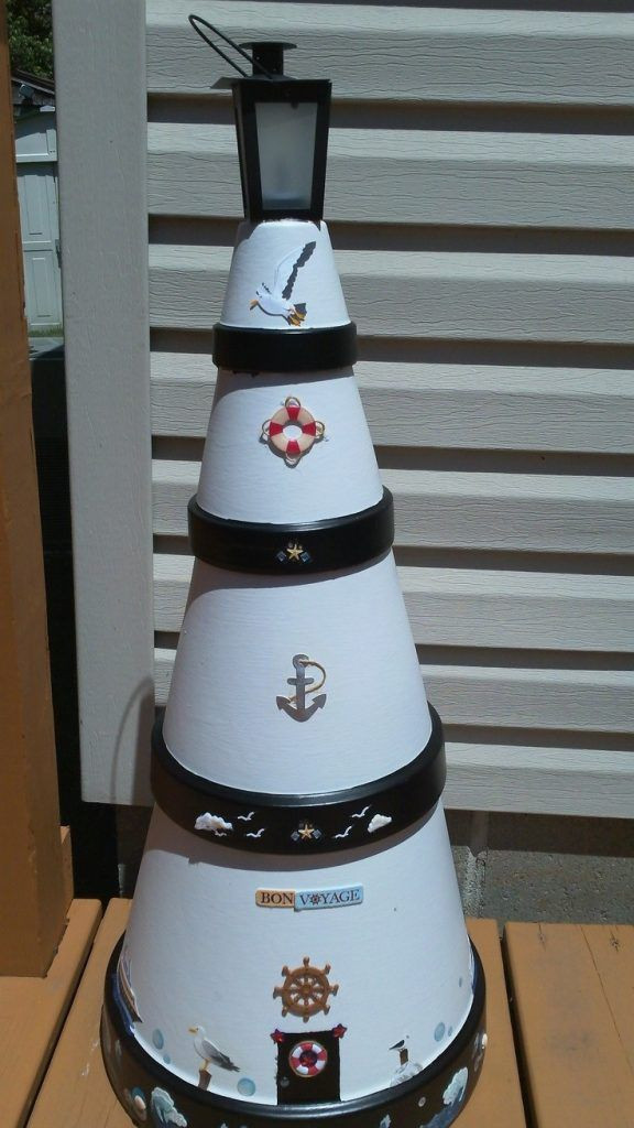 Best ideas about Lighthouse Craft Ideas
. Save or Pin DIY Clay Pot Lighthouse Now.