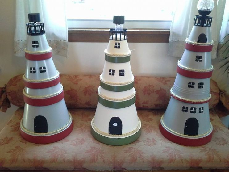 Best ideas about Lighthouse Craft Ideas
. Save or Pin Clay Pot Lighthouse Garden of Eden Pinterest Now.