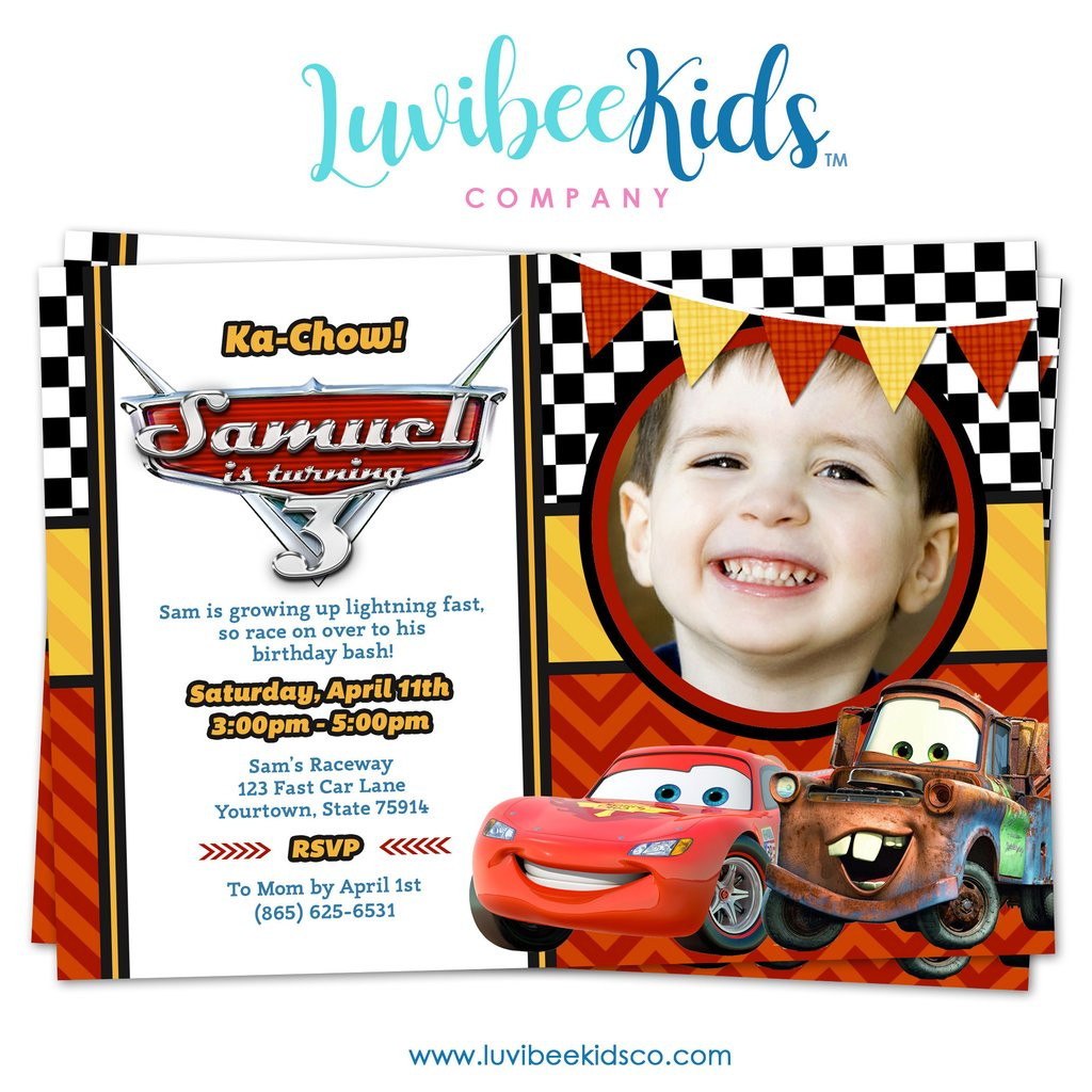 Best ideas about Lightning Mcqueen Birthday Invitations
. Save or Pin Cars Lightning McQueen Birthday Invitation with Now.