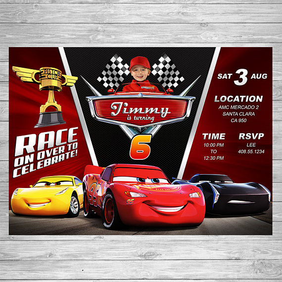 Best ideas about Lightning Mcqueen Birthday Invitations
. Save or Pin Disney Cars 3 Birthday Invitation Cars 3 Party Invite Disney Now.