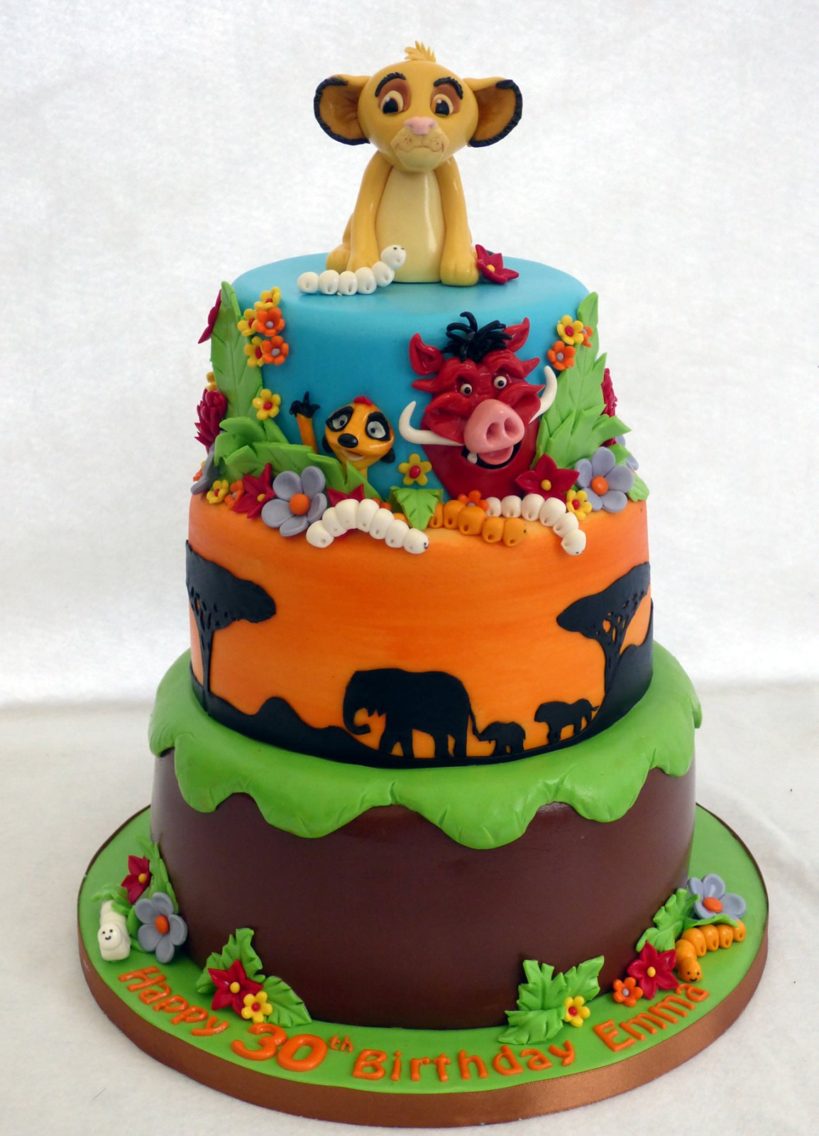 Best ideas about Lion King Birthday Cake
. Save or Pin Lion King 3 Tier Birthday Cake Susie s Cakes Now.