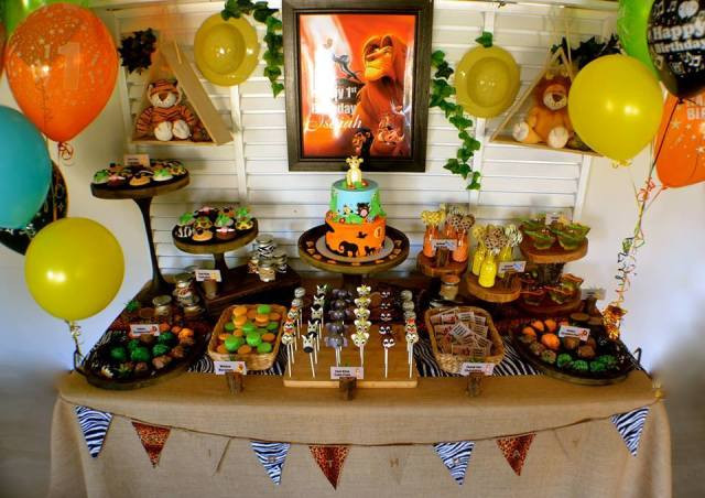 Best ideas about Lion King Birthday Decorations
. Save or Pin Disney Lion King First Birthday – Little Wish Parties Now.