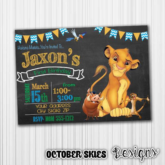 Best ideas about Lion King Birthday Invitations
. Save or Pin Lion King Birthday Invitation Birthday Invite Printable Now.