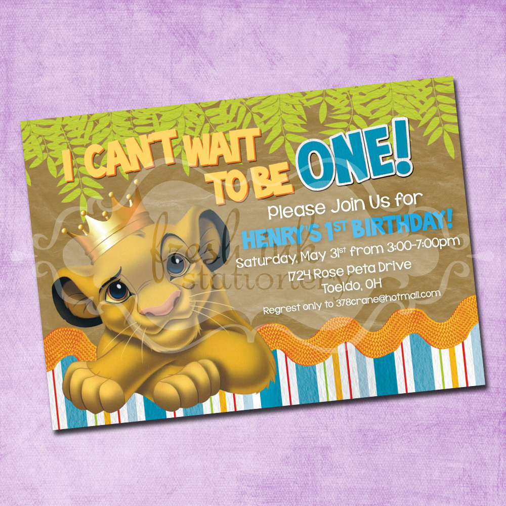 Best ideas about Lion King Birthday Invitations
. Save or Pin Simba Lion King Birthday Invitation Now.