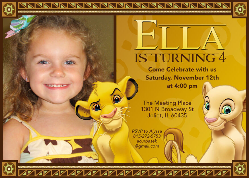 Best ideas about Lion King Birthday Invitations
. Save or Pin Personalized Lion King Birthday Invitations Now.