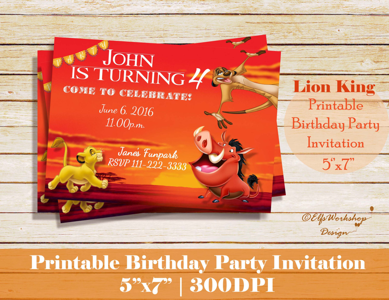 Best ideas about Lion King Birthday Invitations
. Save or Pin Lion King Birthday Invitation Lion King by ElfsWorkshopDesign Now.