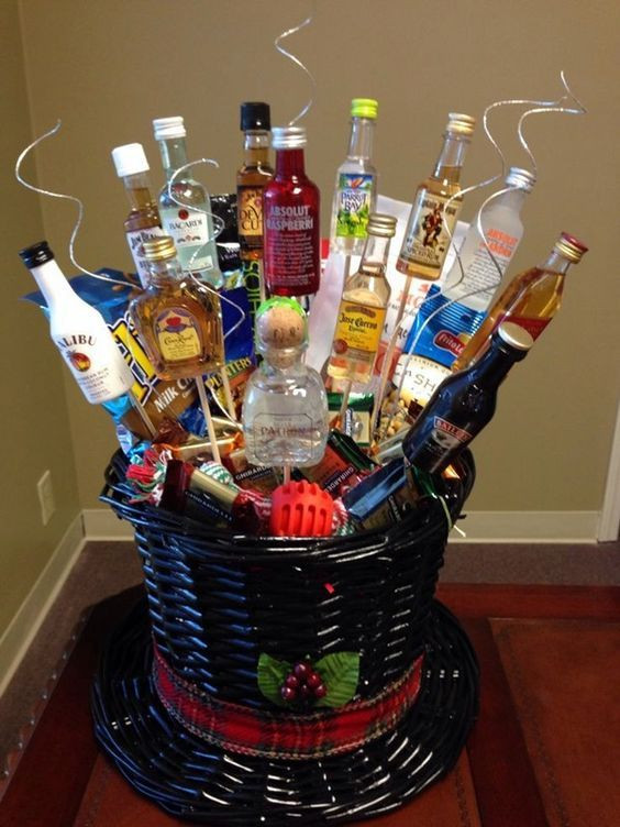 Best ideas about Liquor Gift Basket Ideas
. Save or Pin 40 Christmas Gift Baskets Ideas Now.