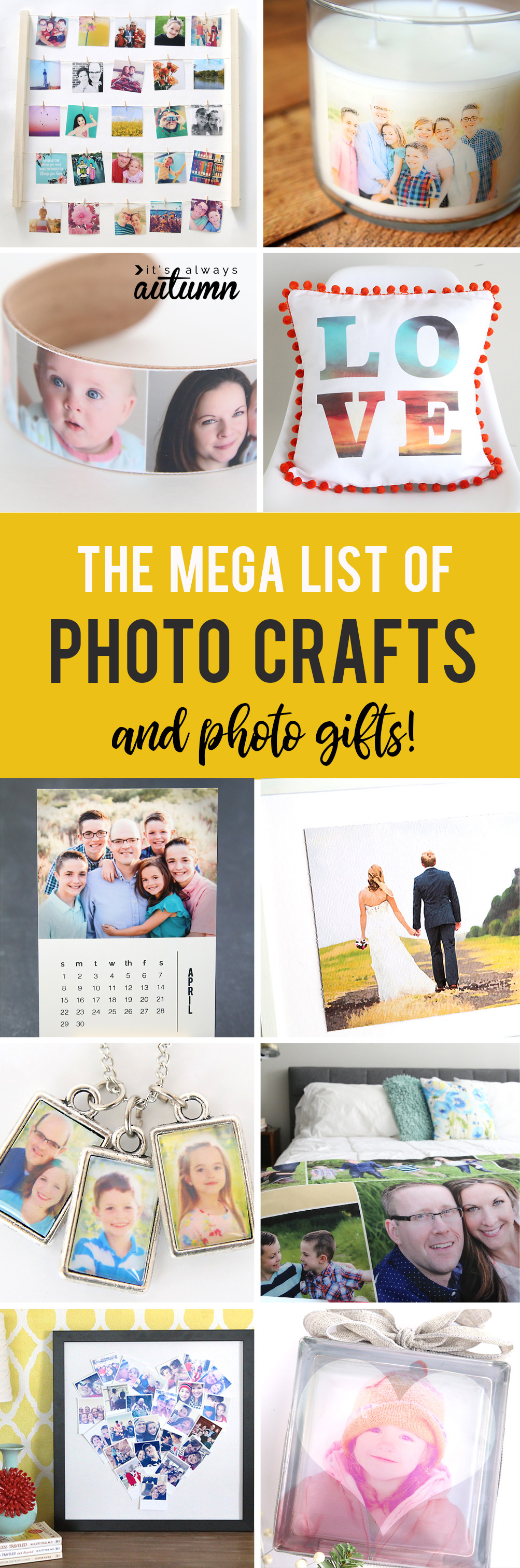 Best ideas about List Of Crafts
. Save or Pin the BEST list of DIY photo crafts and photo ts It s Now.