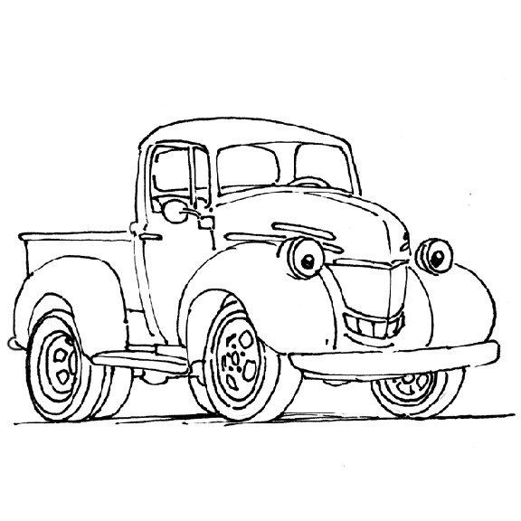 Best ideas about Little Blue Truck Coloring Pages
. Save or Pin Cartoon Truck Drawings Cliparts Now.