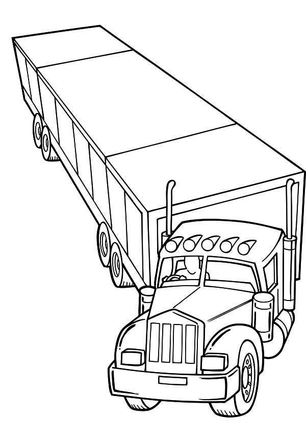 Best ideas about Little Blue Truck Coloring Pages
. Save or Pin Trailer Semi Truck Coloring Page NetArt Now.