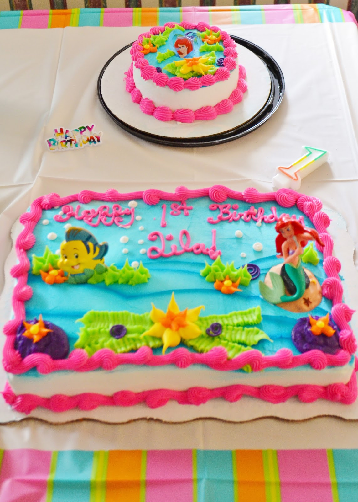 Best ideas about Little Mermaid Birthday Cake Walmart
. Save or Pin The Traveling Housewife First Birthday Beach Party Now.