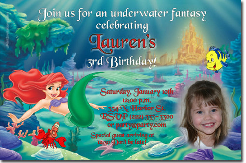 Best ideas about Little Mermaid Birthday Invitations
. Save or Pin Little Mermaid Birthday Invitations Ariel Birthday Now.