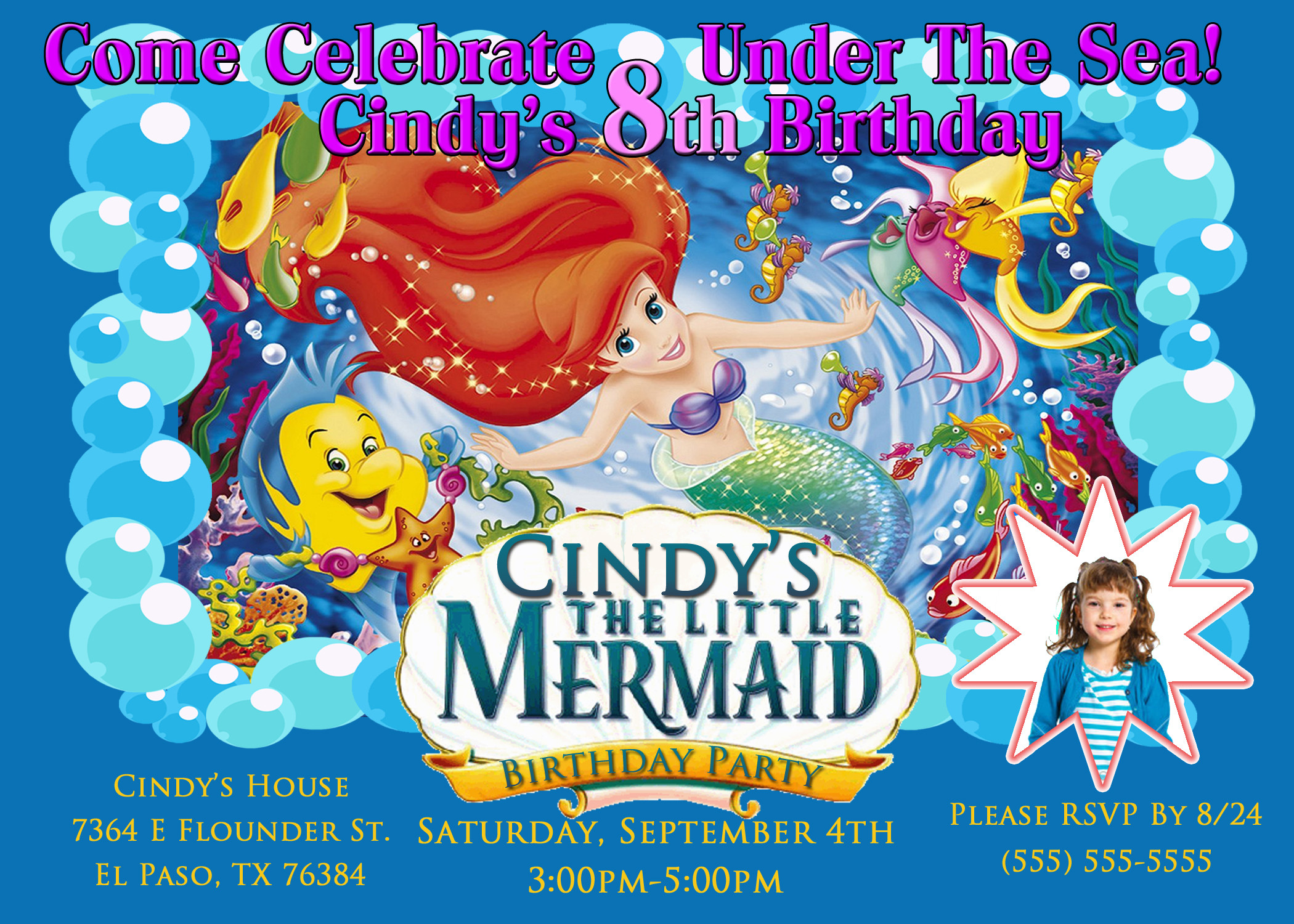 Best ideas about Little Mermaid Birthday Invitations
. Save or Pin Little Mermaid Birthday Invitations Now.
