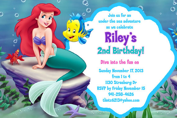 Best ideas about Little Mermaid Birthday Invitations
. Save or Pin The Little Mermaid Birthday Invitations Now.