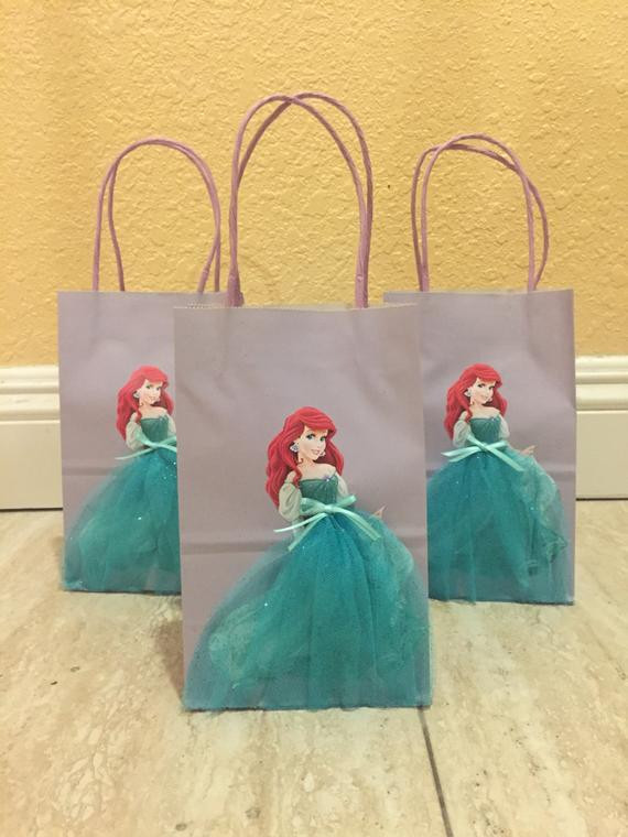 Best ideas about Little Mermaid Gift Ideas
. Save or Pin Little Mermaid Favor Bags Ariel Goody bags Little Mermaid Now.