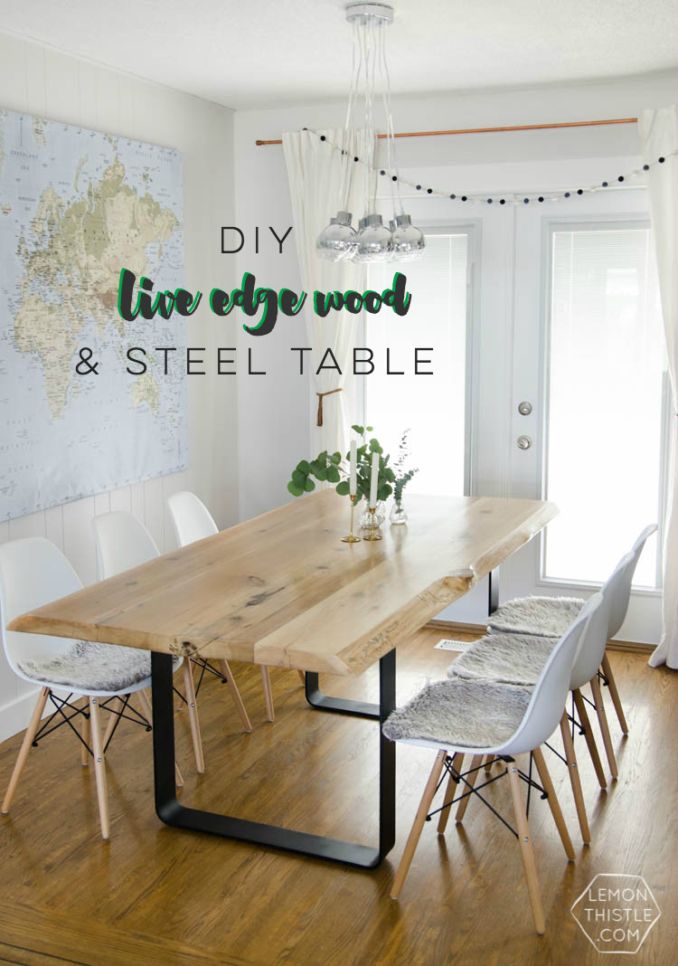 Best ideas about Live Edge Table DIY
. Save or Pin DIY Live Edge Table with Steel Base Lemon Thistle Now.