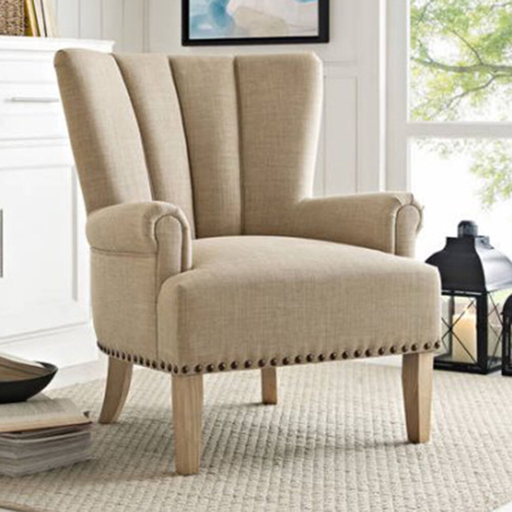 Best ideas about Living Room Chair
. Save or Pin Chair Accent Upholstered Beige Living Room Furniture Seat Now.